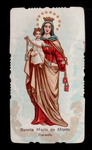 Santino holy card madonna del - card,