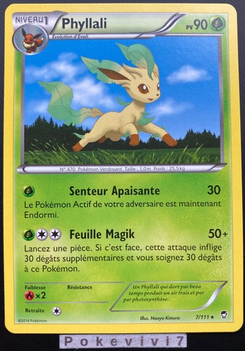 Carte pokemon phyllali 111 - carte,