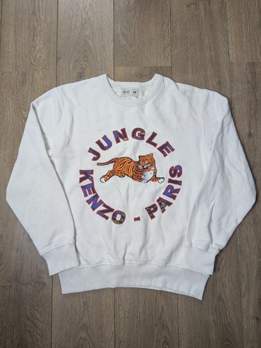Felpa kenzo tiger bianca - kenzo,