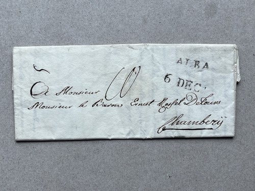 Lettera prefilatelica alba - o),
