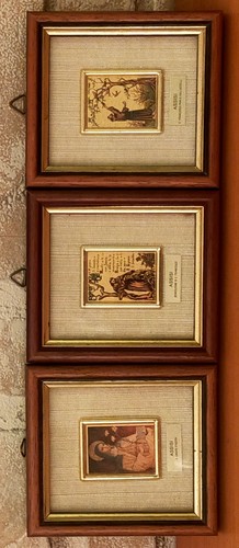 Set quadri vintage foglia - quadri, su