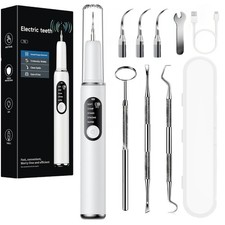 Kit Pulizia denti，Ablatore Ultrasuoni Rimuovi Tartaro placca e Macchie Orale