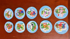 Sorpresine Kinder nutella serie completa 10 stickers Crazy Crocos Coccobulli