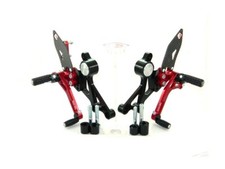 Pedane Regolabili Nero-rosso