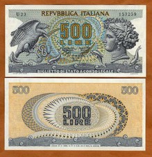 Italy, 500 Lire, 1970, P-93a
