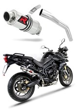 TIGER 800 XC XR 2011 - 2014 Terminale di Scarico Silenziatore GP1 DOMINATOR