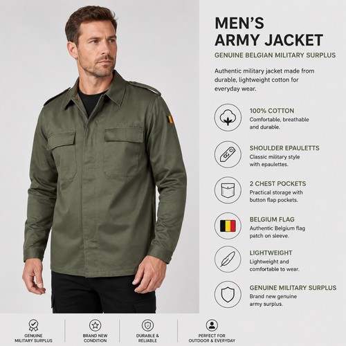 Giacca uomo esercito - , belga