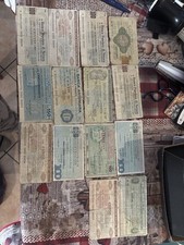 Lotto assegni circolari e biglietti di banca locali anni ’40-’70