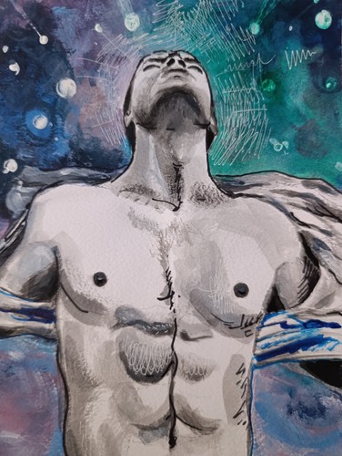 Busto nudo maschile corpo
