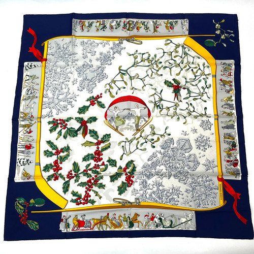 Hermes carres90 neige antan - carres90,