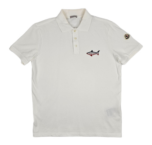 Polo moncler uomo bianca - uomo,