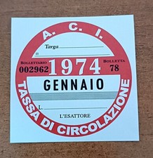 Bollo decorativo GENNAIO 1974