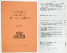 RASSEGNA STORICA LIGURIA Anno I primo semestre 1974 Pistarino Balestrieri ...
