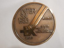 Medaglia premio gara sci inter bormio 70mm 1983