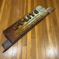 Insegna Pubblicitaria Vintage R-V-LITE Tutti gli Usi Materiali Finestre Doppia Faccia