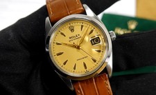 ROLEX 34mm Oysterdate Precision 6494 carica manuale 1962 cal. REVISIONE ASTUCCIO 1120!