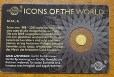 RUANDA - MONETA IN ORO 10 FRANCHI 2015 KOALA IN BLISTER CERTIFICATO ??