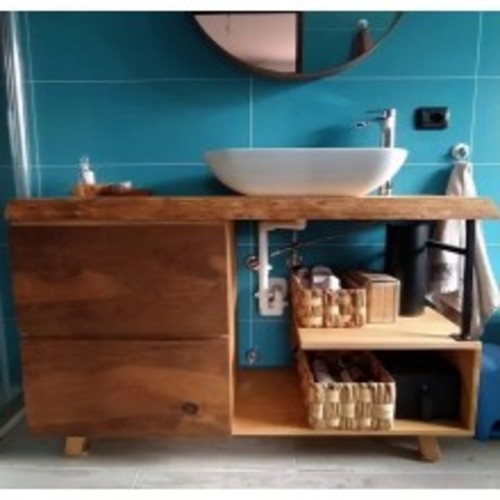 Mobile bagno legno design - mobile,