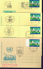 11 francobolli commemorativi diversi UNPA-Vienna 1980-1981