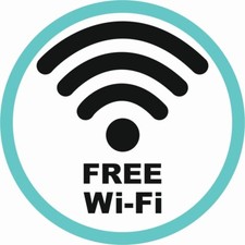 Business Aufkleber – Free Wi-Fi – WLAN für Unternehmen · wetterfest