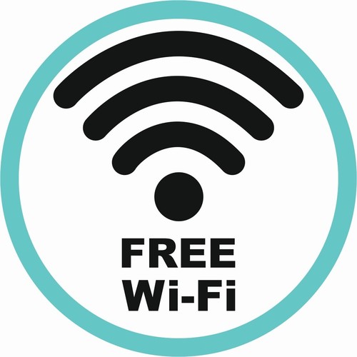Adesivi business free wi fi - business,