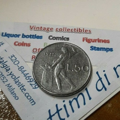 Moneta lire vulcano - 50, anni