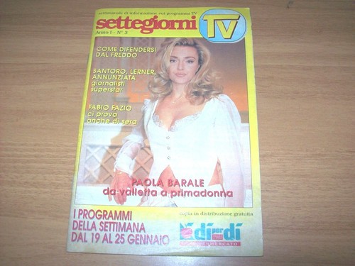 Settegiorni anno i - tv-n., i-dal