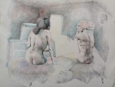 UGO ATTARDI Serigrafia firmata numerata 43/99 anno 1970