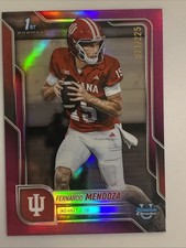Fernando Mendoza rifrattore fucsia /225 - 2025 Bowman U Chrome Indiana Hoosiers