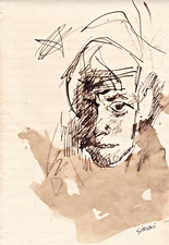 Mario sironi 1012 ink drawing - mario,