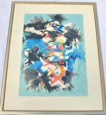 Mastroianni Umberto litografia P.A. 70x90 enorme