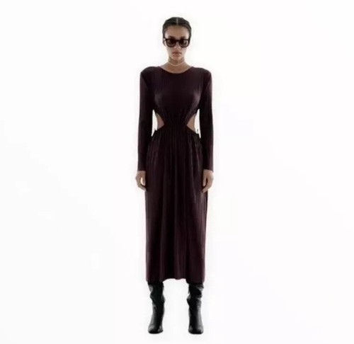 Abito midi zara ritagliato - abito,