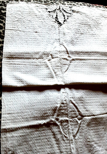 Asciugamano antico ricamo - asciugamano,
