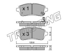 809.0 KIT 4 PASTIGLIE FRENO