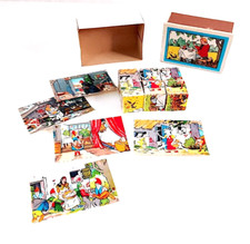 splendido mini gioco dei cubi favole fiabe 50s Germany puzzle dices box micro