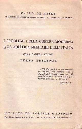 Problemi della guerra - i,