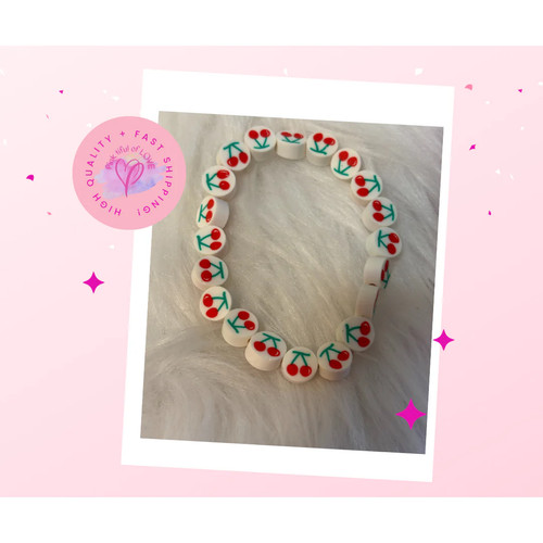 Bracciale elastico con - 🍒,