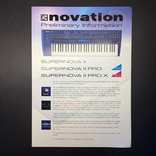 Vintage novation supernova - novation,