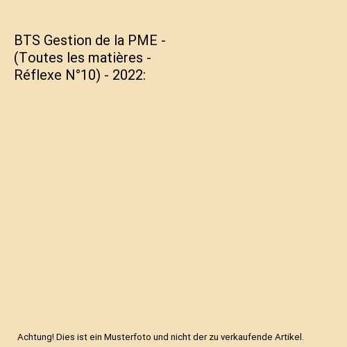 Bts gestion pme - gestion,