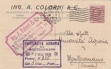 ROMA - Ing.A.Colorni & C. Macchine Agricole 1916 Università Agraria Monteromano