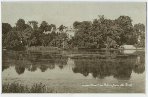 Beaulieu palace from the pond - palace,