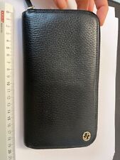 Gucci portafoglio in  pelle zipround con cerniera e portamonete con zip doppia G