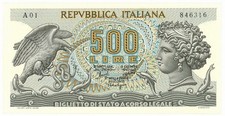 500 LIRE BIGLIETTO DI STATO