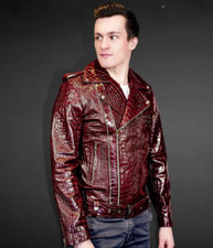 Giacca uomo marrone vera pelle