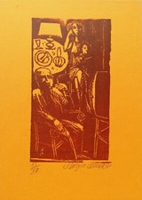 SERGIO CECCOTTI: Litografia Firmata, Numerata Es. 15/30; Perfetta. STUPENDA!!!