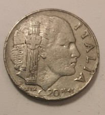 Moneta 20 centesimi 1941 Regno d’Italia Vittorio Emanuele III Re e Imperatore