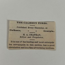 The calhoun times chapman - the, ha