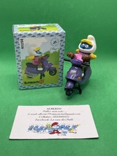 PUFFI SMURFS SUPER PUFFO PUFFETTA SMURFETTA IN MOTO MOTOR SCOOTER 40254 IN BOX