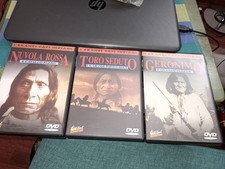 Tre DVD, NUVOLA ROSSA,  Geronimo Toro Seduto GRANDI CAPI INDIANI 