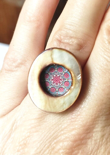 Anello vintage galassia